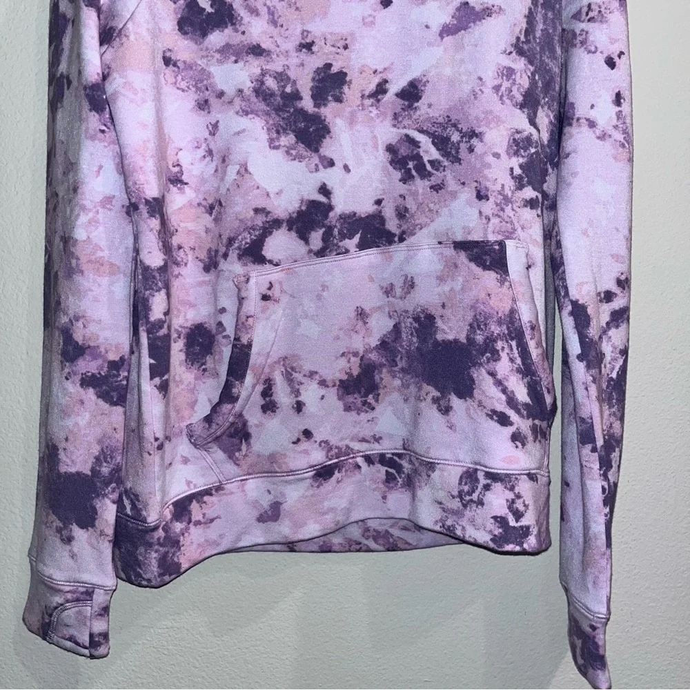 Athleta Girl Tye Die In Your Element‎ Hoodie 2.0 in Moonstone Pink Size 16